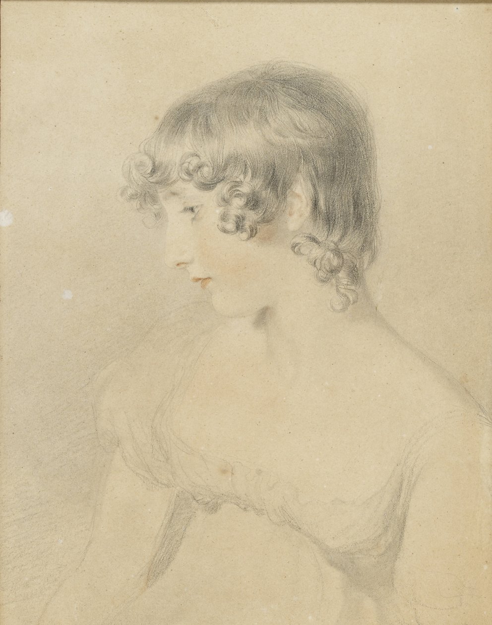 Retrato busto de Susan Bloxam, girado en perfil a la izquierda, 1818 de Thomas Lawrence