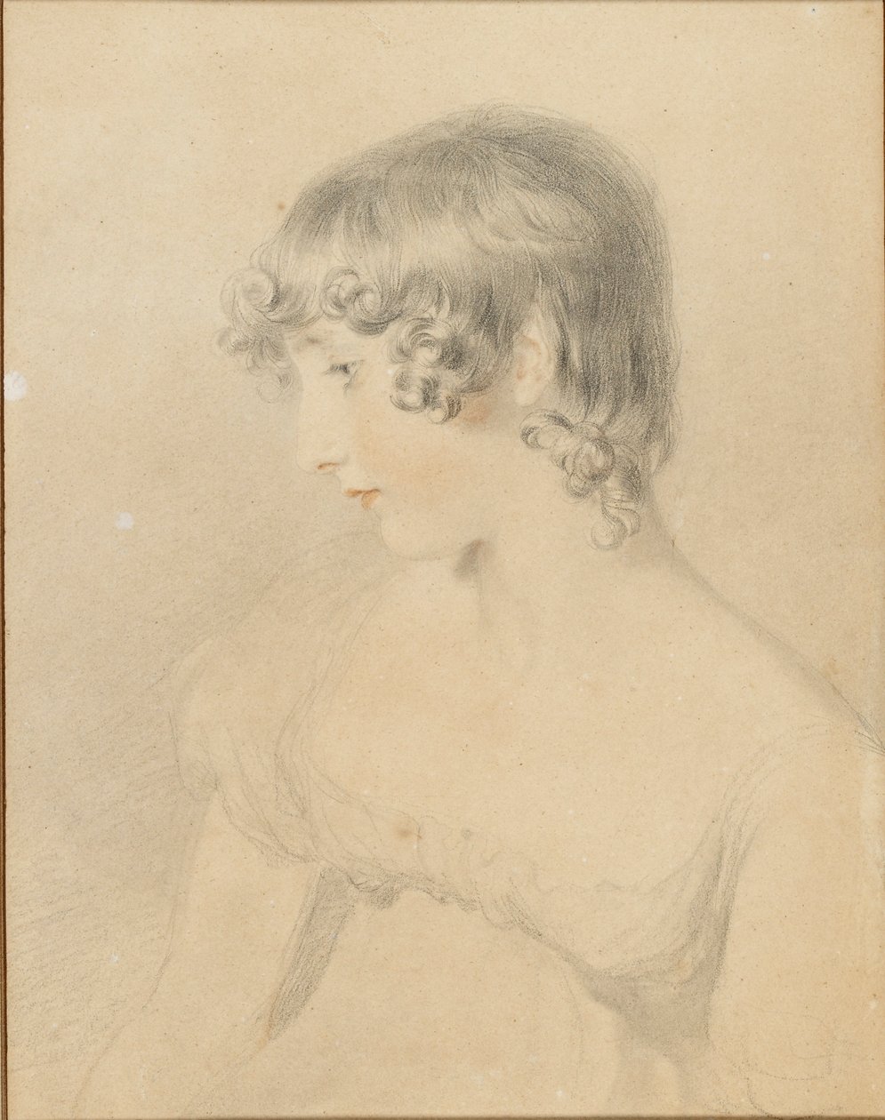 Retrato busto de Susan Bloxam, girado en perfil a la izquierda, 1818 de Thomas Lawrence