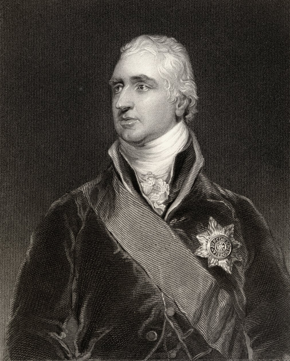 Charles Whitworth, primer conde Whitworth, grabado por Henry Robinson (fl.1827-72), de 