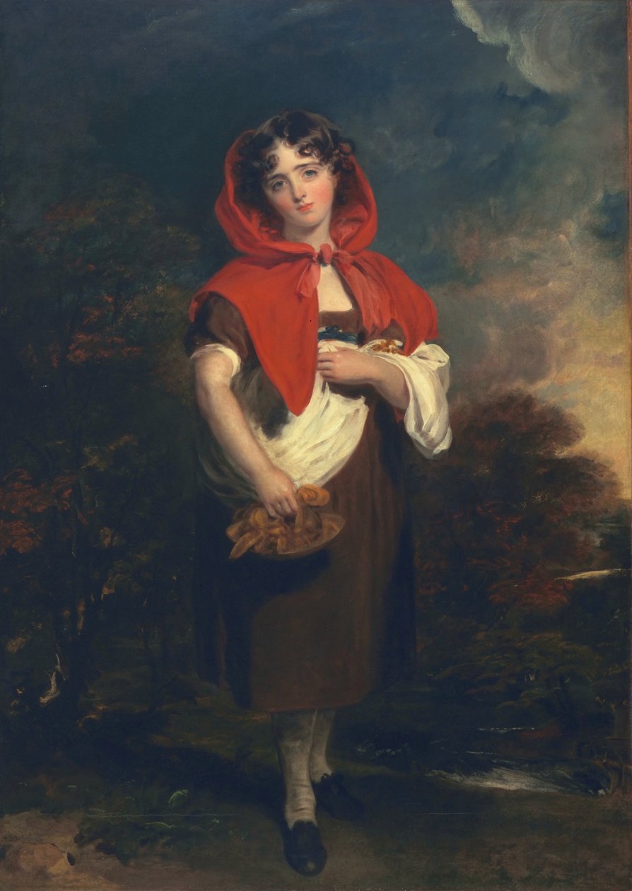 Emily Anderson: Caperucita Roja, c.1821 de Thomas Lawrence