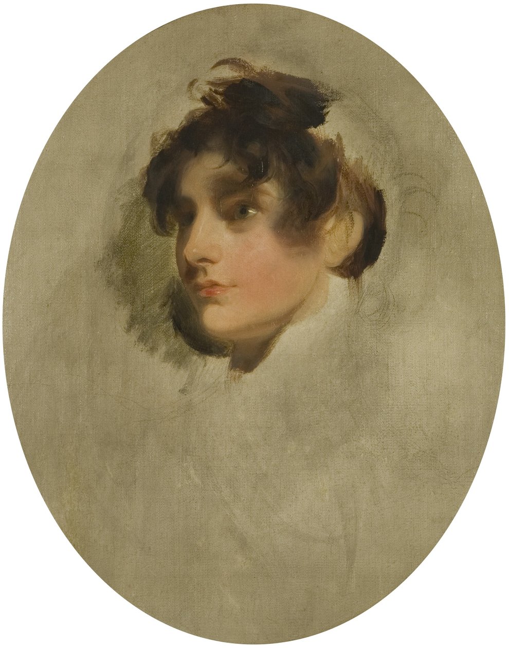Cabeza de una joven, c.1800-05 de Thomas Lawrence