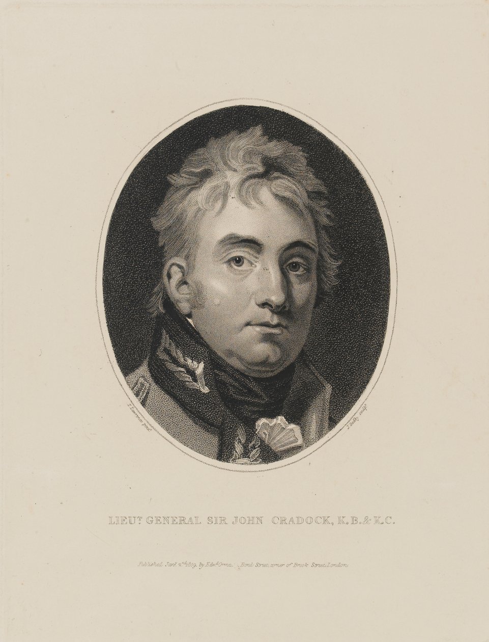 Teniente General Sir John Cradock, 1809 de Thomas Lawrence