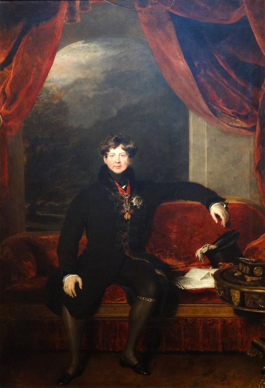 Retrato del rey Jorge IV de Thomas Lawrence