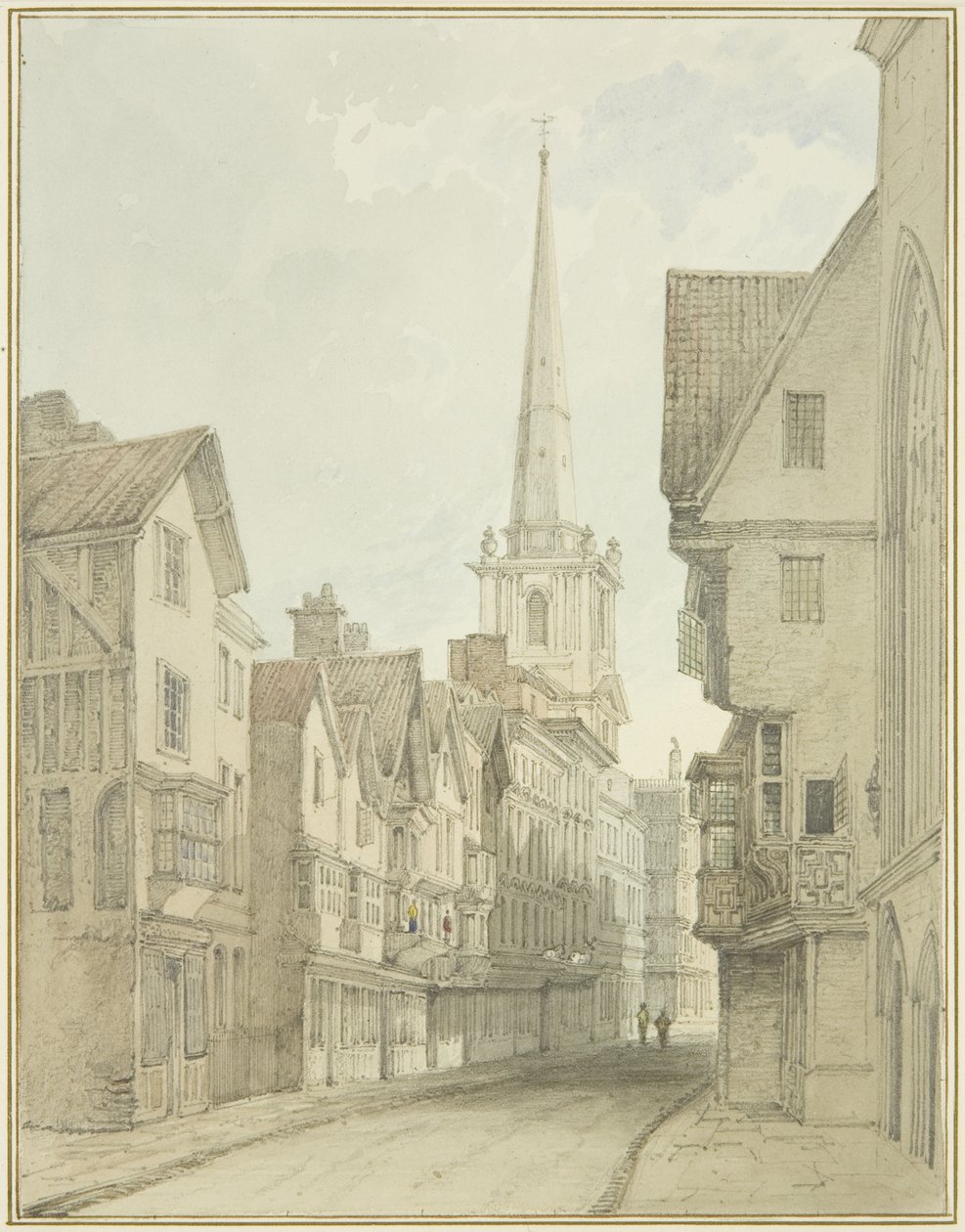 Broad Street de Thomas Leeson the Elder Rowbotham