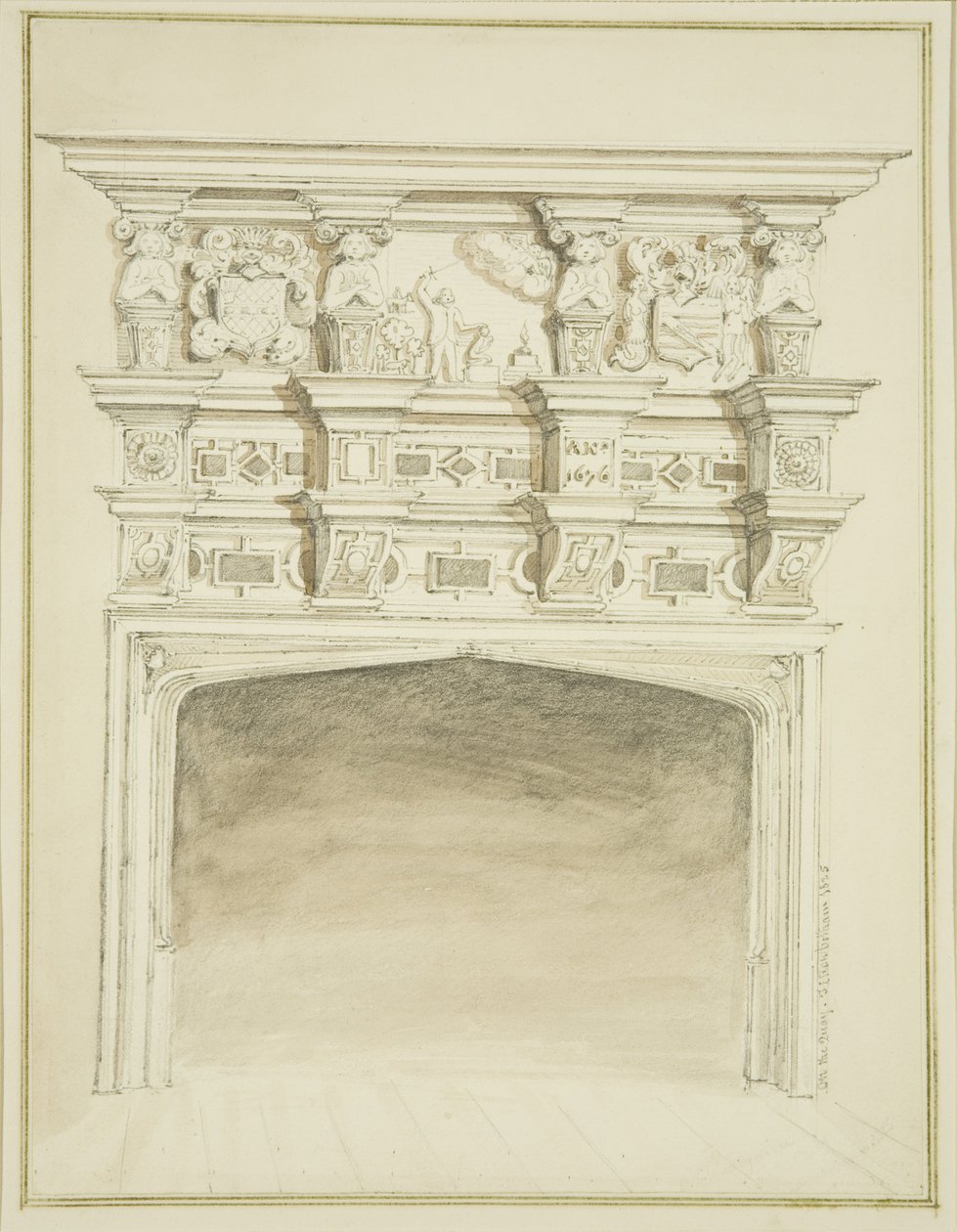 Chimenea en 49 Broad Quay de Thomas Leeson the Elder Rowbotham