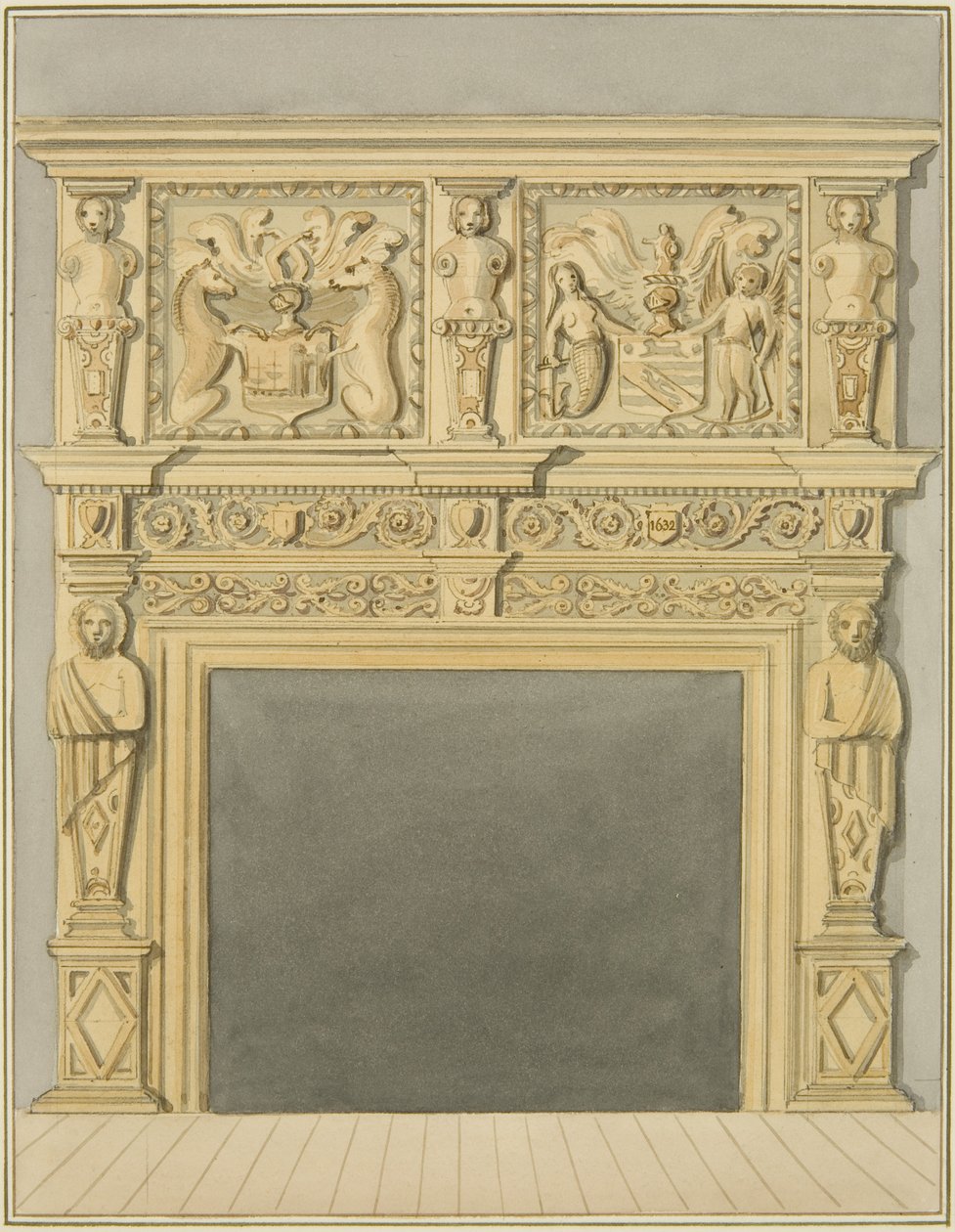 Chimenea fechada en 1632, en 128 Calle Redcliffe de Thomas Leeson the Elder Rowbotham