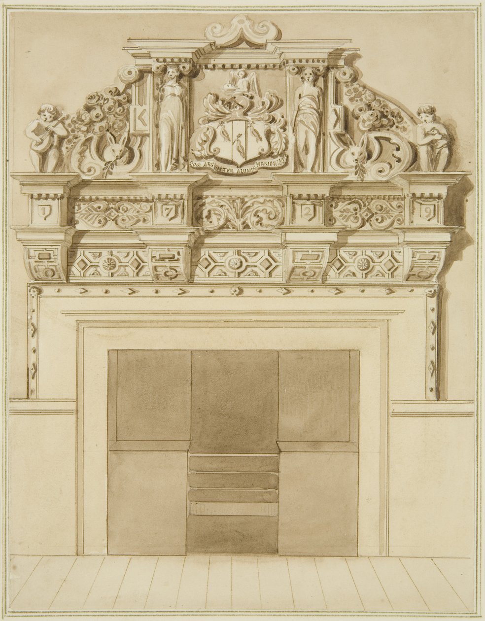 Chimenea fechada en 1729, en 139 Redcliffe Street de Thomas Leeson the Elder Rowbotham