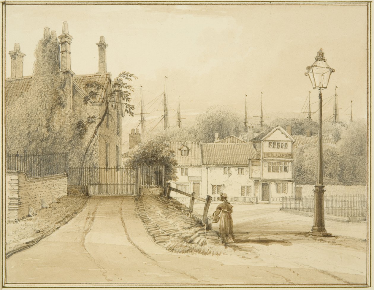 Lower College Green, o College Square de Thomas Leeson the Elder Rowbotham