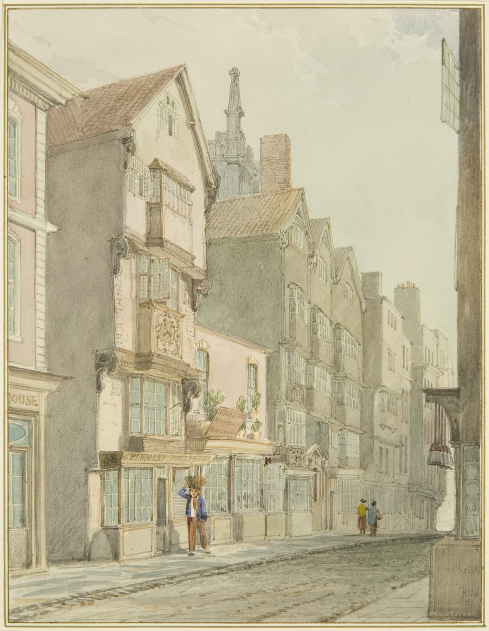 Mary-le-Port Street de Thomas Leeson the Elder Rowbotham