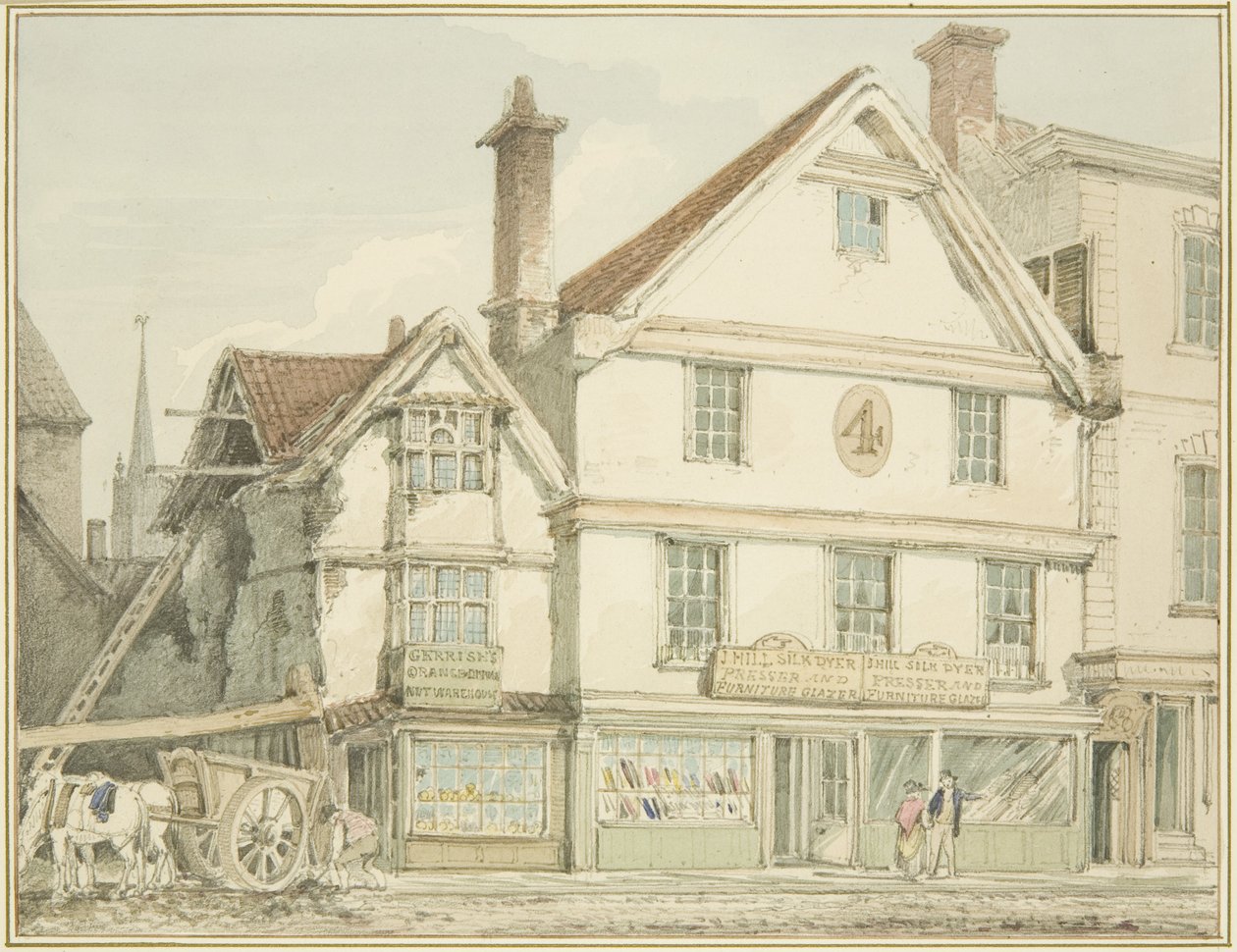 Ángulo Noroeste de Broadmead de Thomas Leeson the Elder Rowbotham