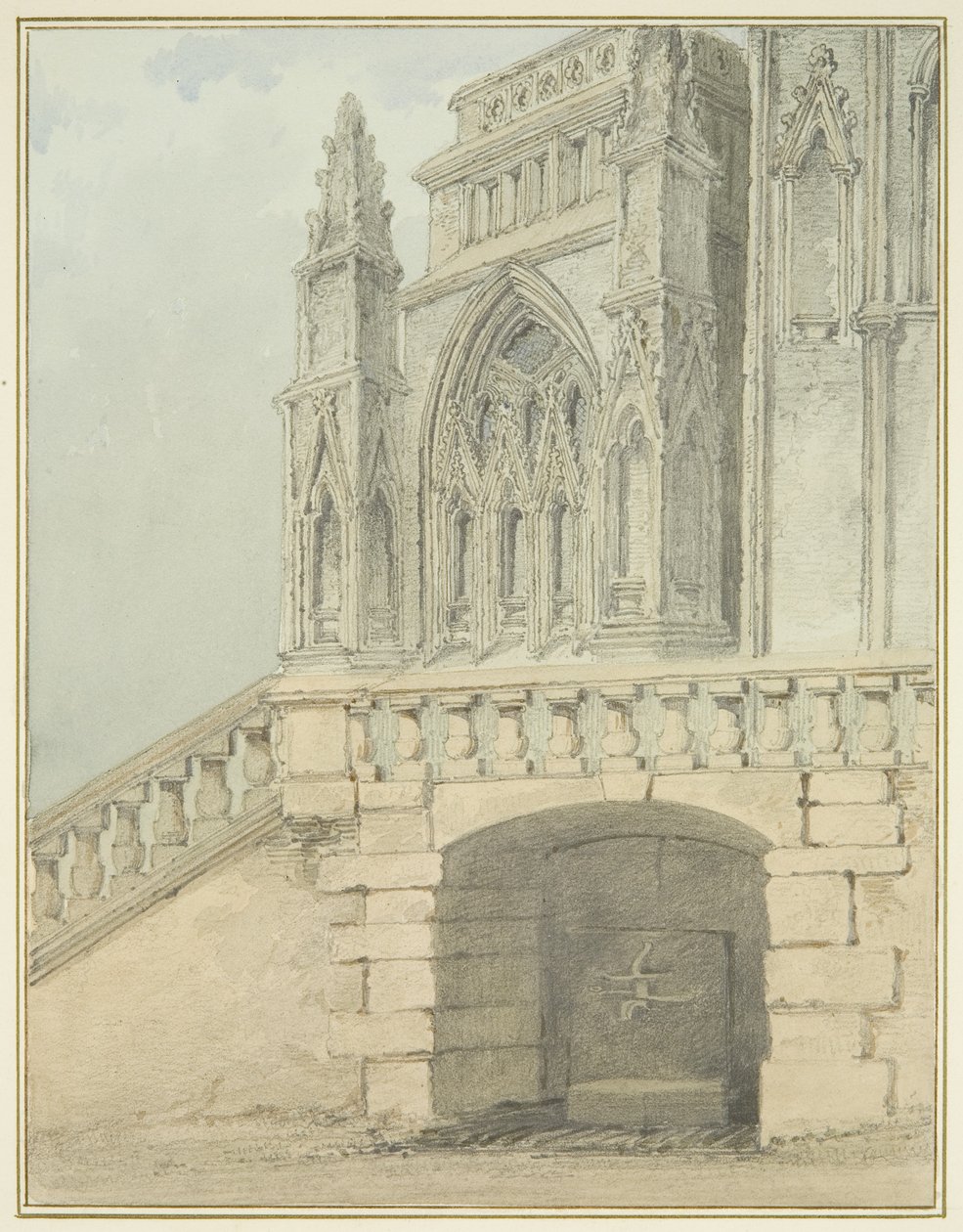 Redcliffe Conduit y parte del pórtico norte de Thomas Leeson the Elder Rowbotham