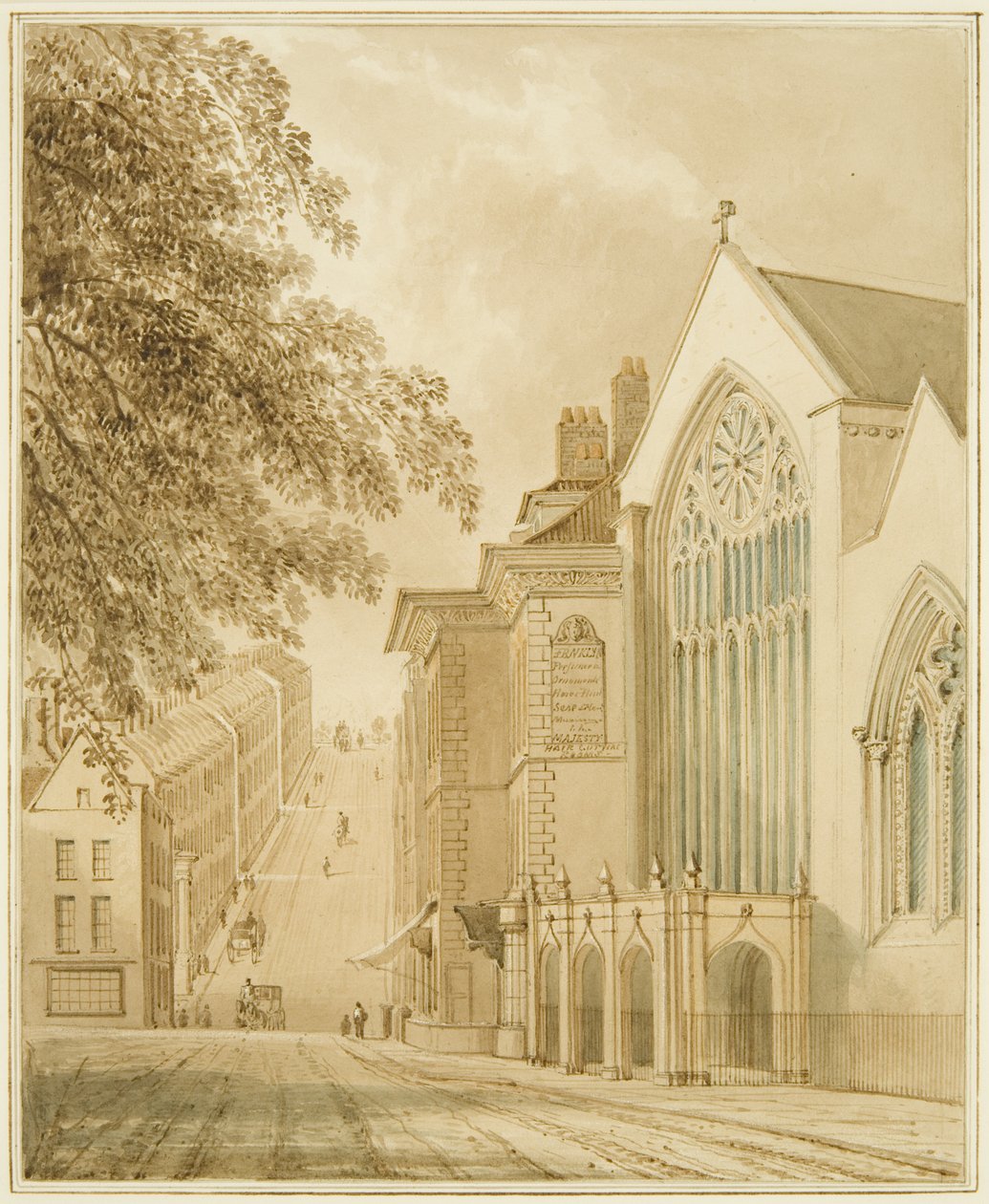 San Marcos, la Capilla del Alcalde, con vista hacia Park Street de Thomas Leeson the Elder Rowbotham