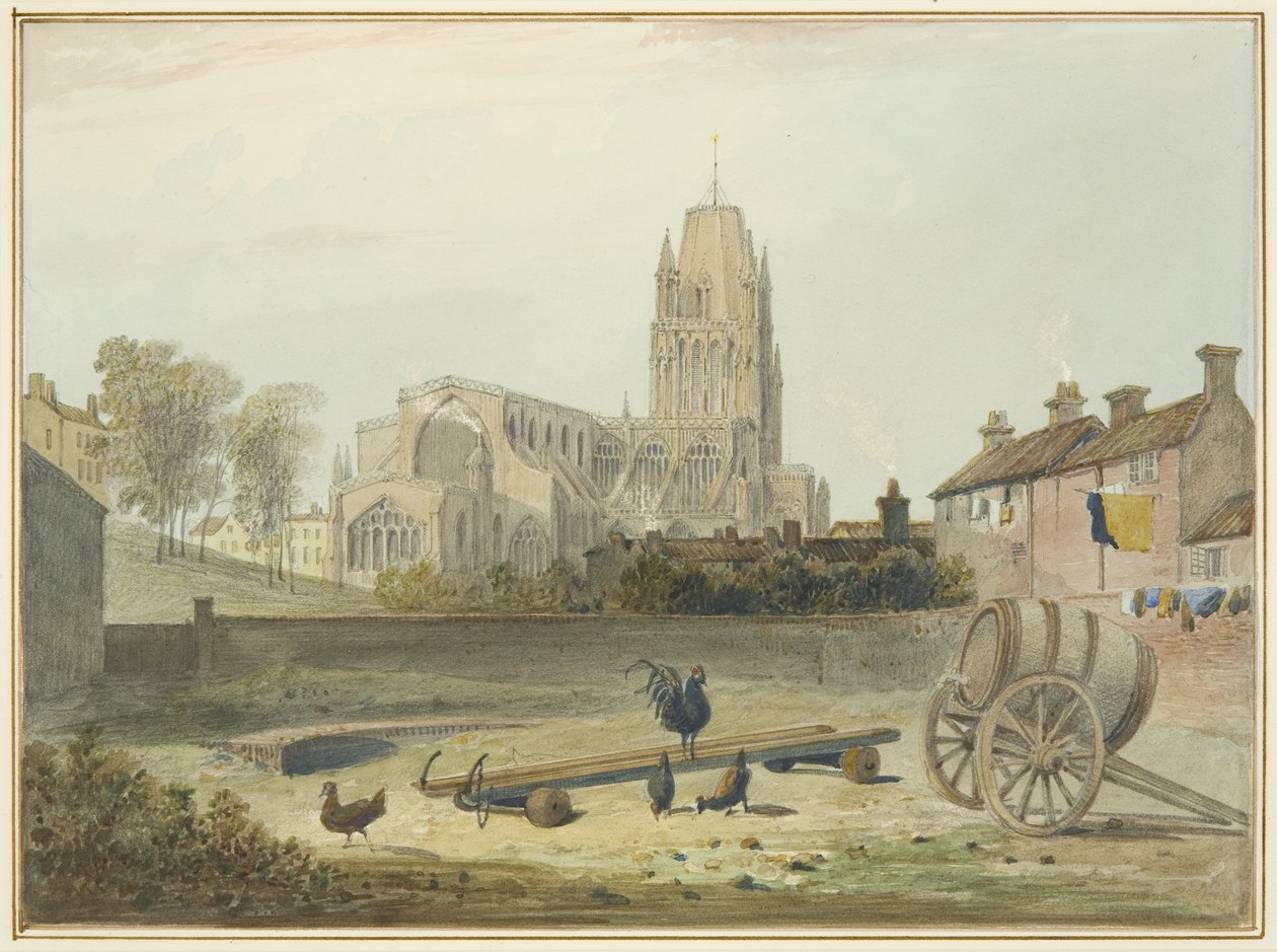 Iglesia de St Mary Redcliffe desde el noreste de Thomas Leeson the Elder Rowbotham