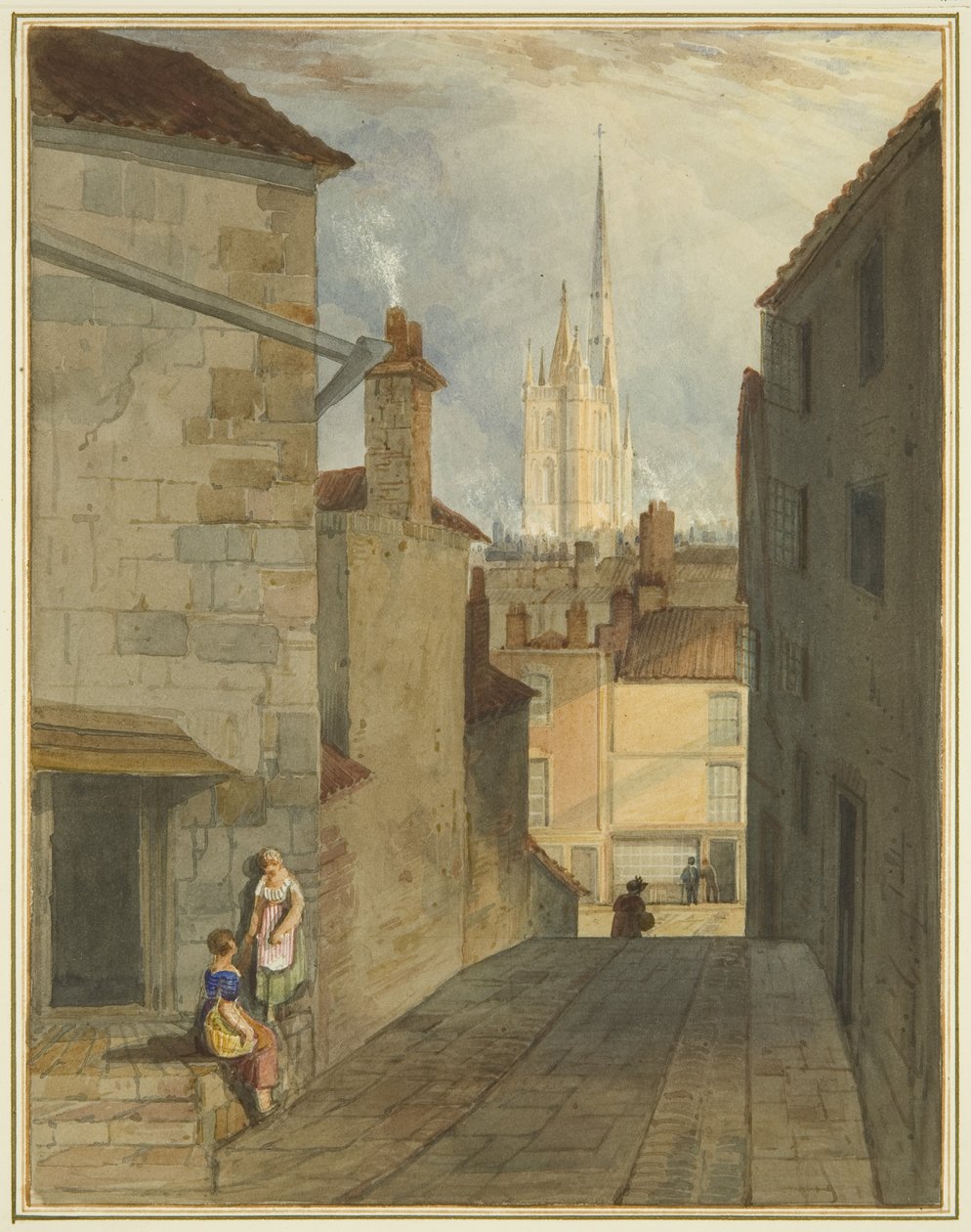 Escalones de Trenchard Lane a Host Street de Thomas Leeson the Elder Rowbotham