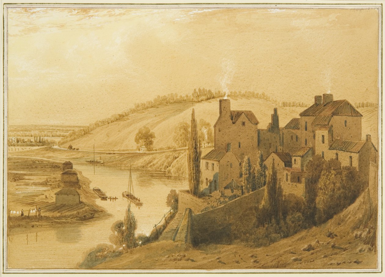 Totterdown, mostrando Knowle Hill, el Camino Bath y el Peaje de Brislington de Thomas Leeson the Elder Rowbotham