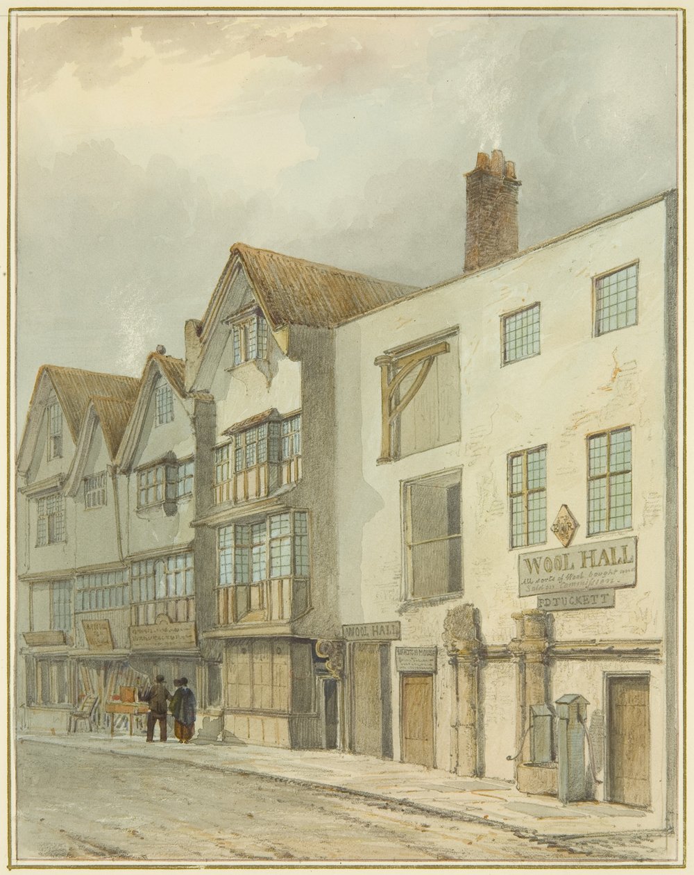 Wool Hall en Thomas Street de Thomas Leeson the Elder Rowbotham