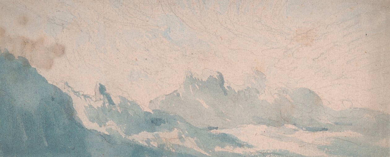 Nube difusa sobre una formación alpina de Thomas Lindsay