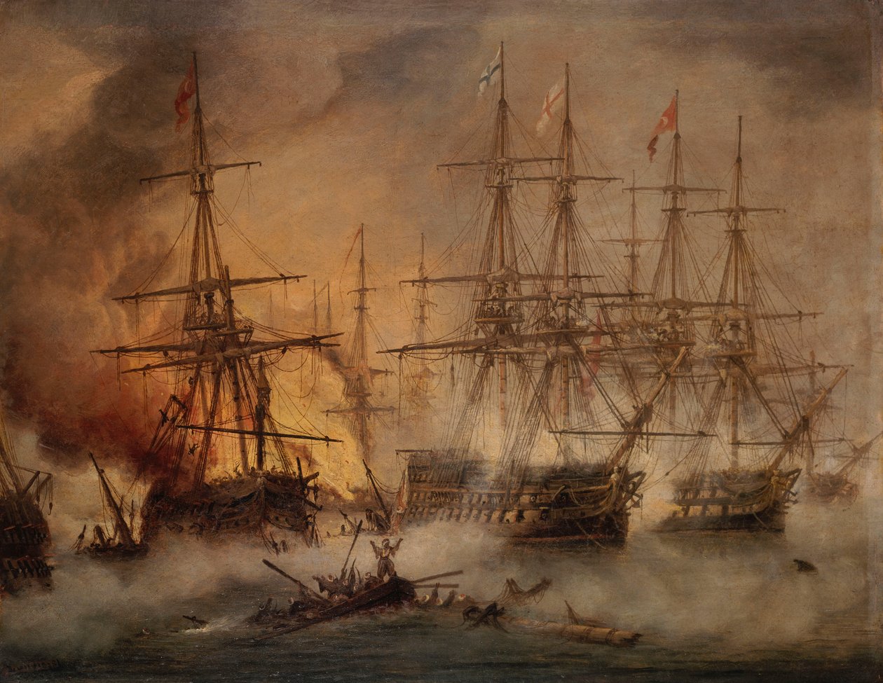 Batalla de Navarino, 20 de octubre de 1827 de Thomas Luny