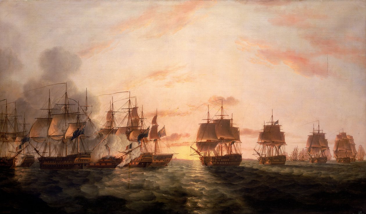 La batalla del Nilo de Thomas Luny