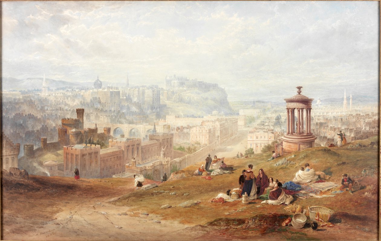 Edimburgo desde Calton Hills de Thomas Miles Richardson