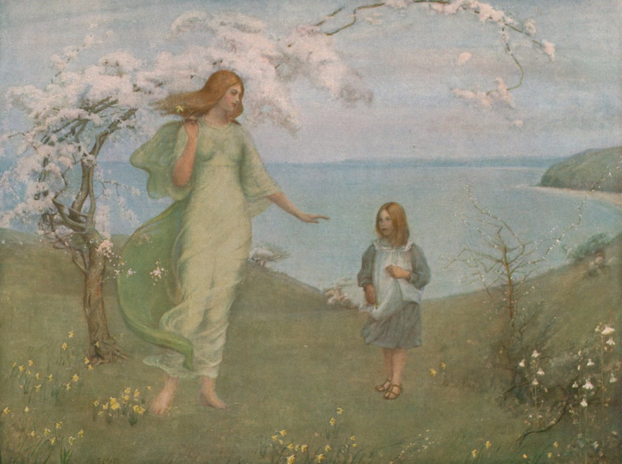 Una visión de primavera, 1901, c. 1930 de Thomas Millie Dow