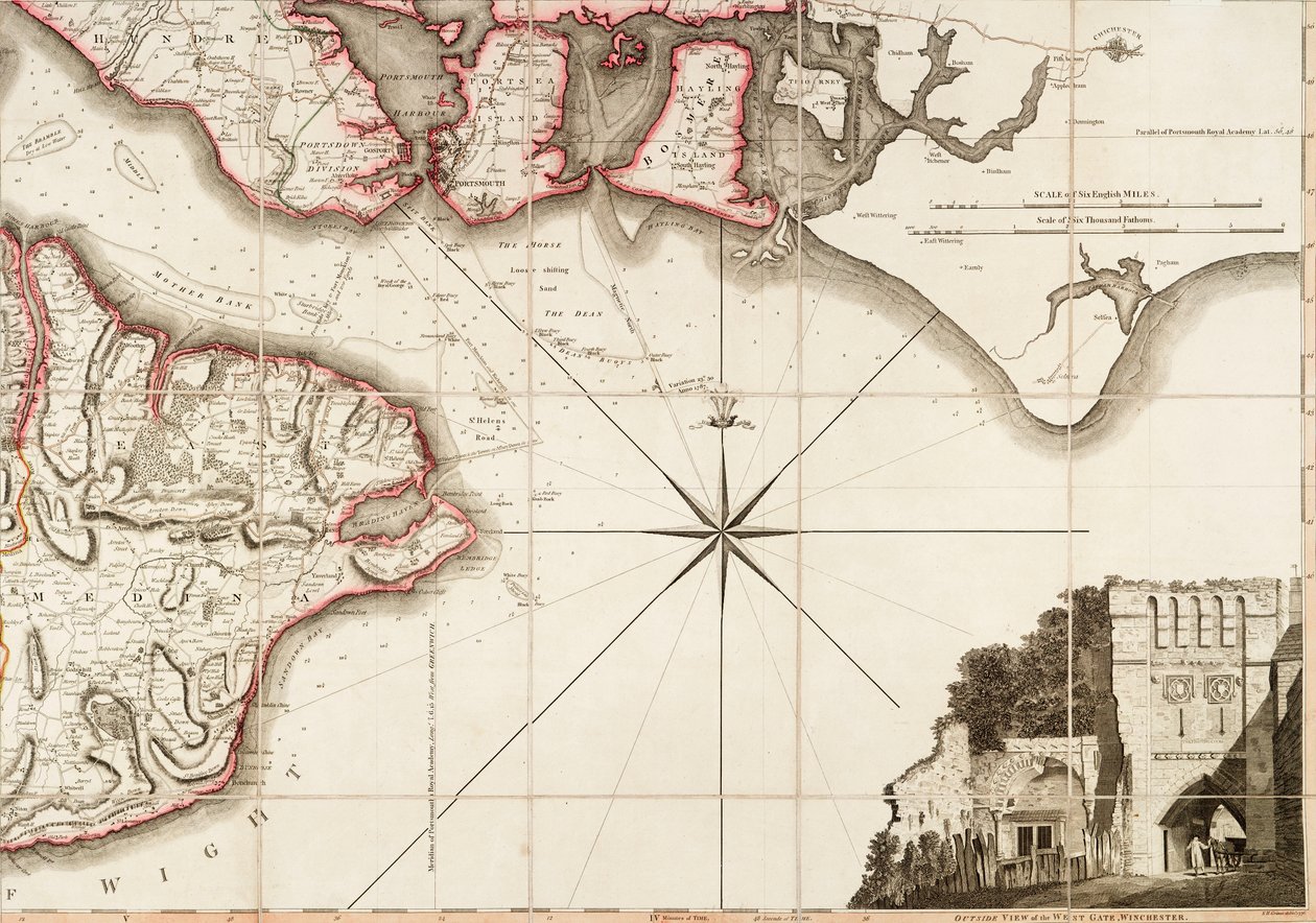 Hampshire o el condado de Southampton, incluida la Isla de Wight de Thomas Milne