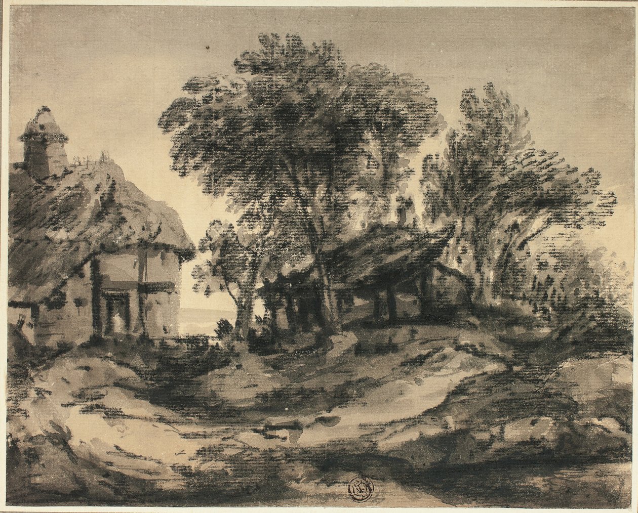 Cabañas cerca del mar de Thomas Monro