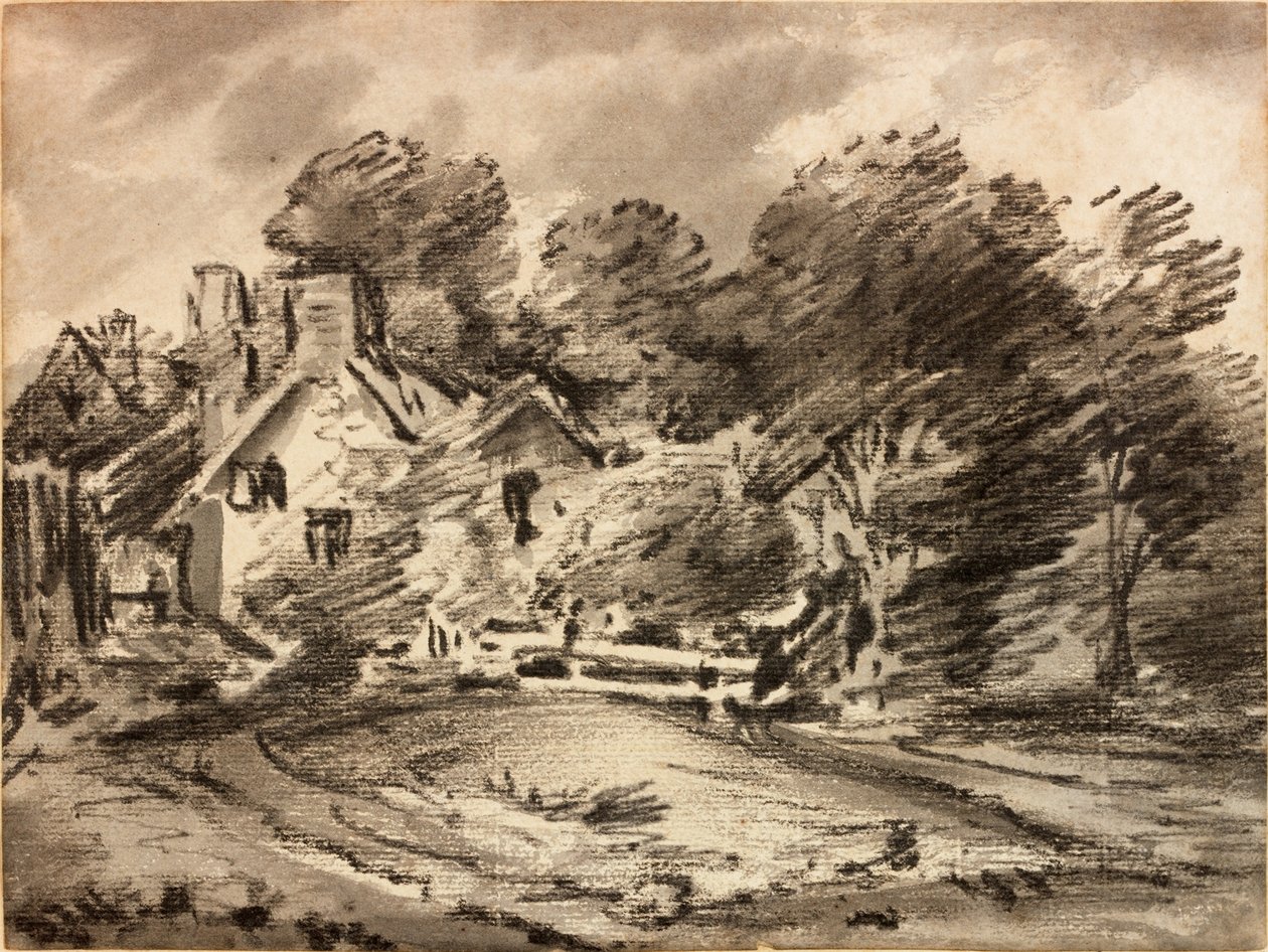 Paisaje con Cabaña de Thomas Monro