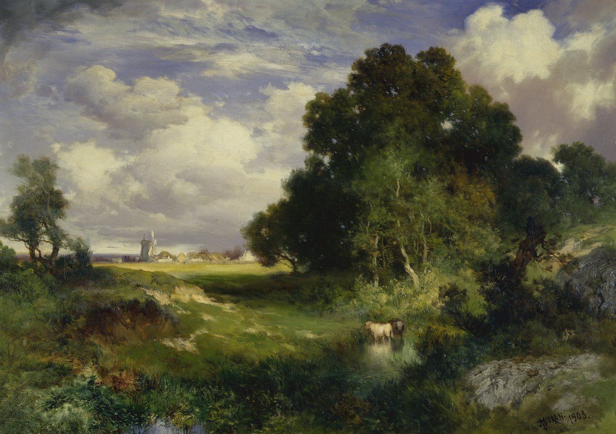 Un día de verano, East Hampton, Long Island de Thomas Moran