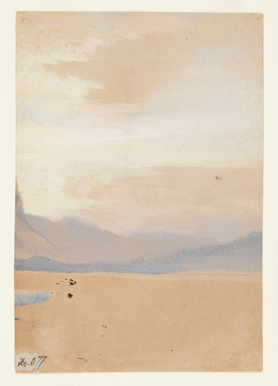Llanuras americanas con cordillera en la distancia de Thomas Moran