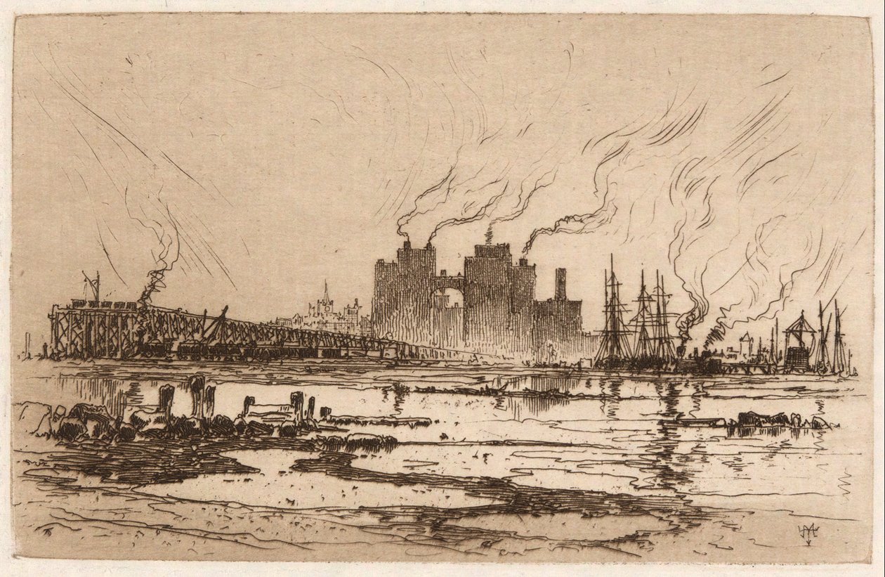Communipaw, Nueva Jersey de Thomas Moran