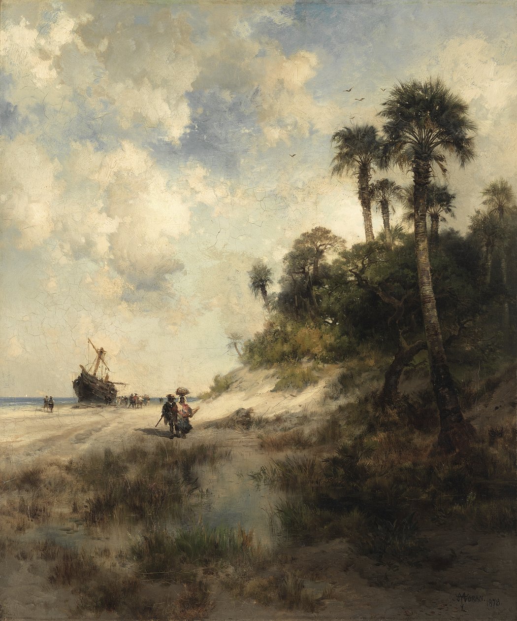 Isla Fort George, Florida de Thomas Moran