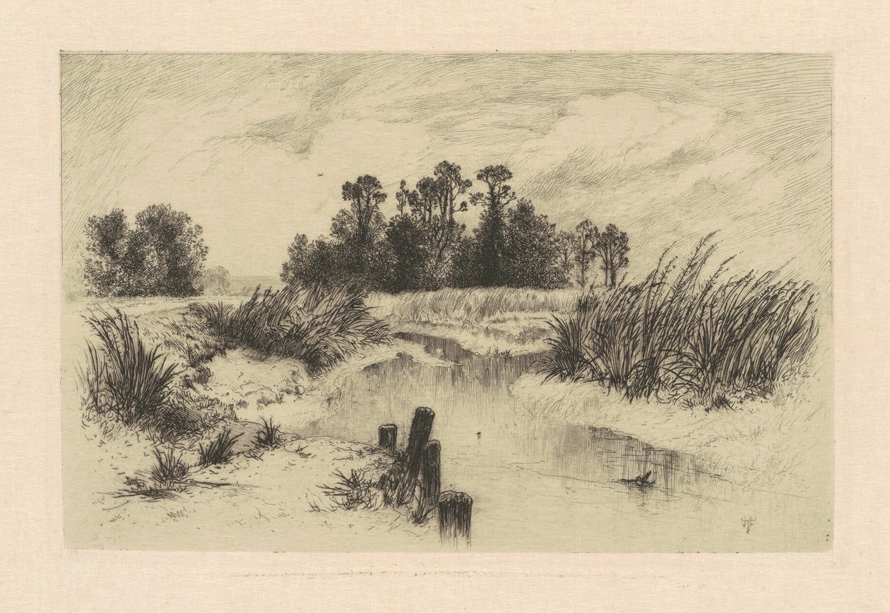 En los prados de Newark de Thomas Moran