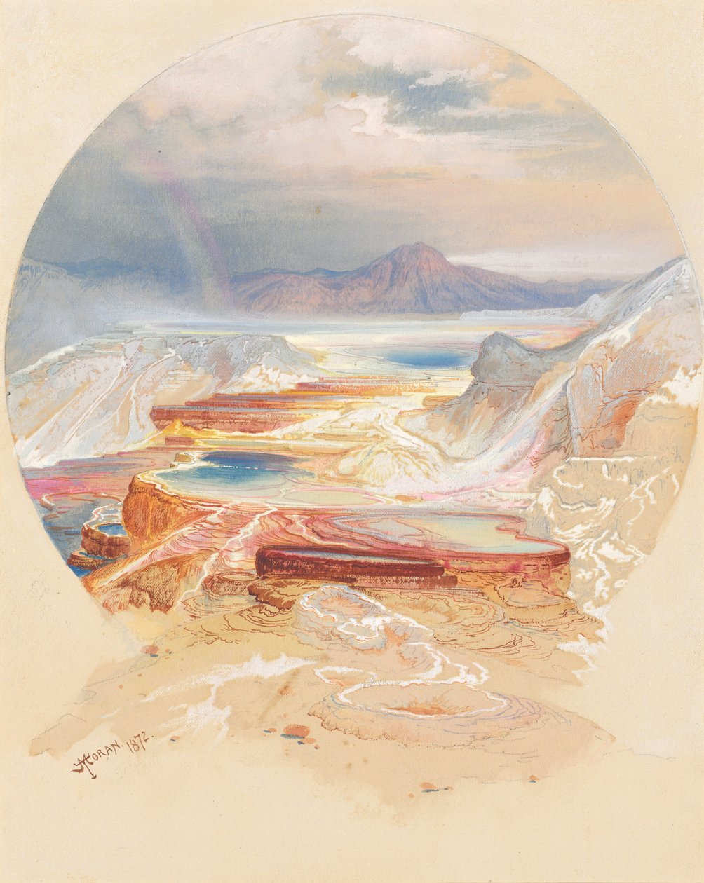 Terraza Minerva, Yellowstone de Thomas Moran
