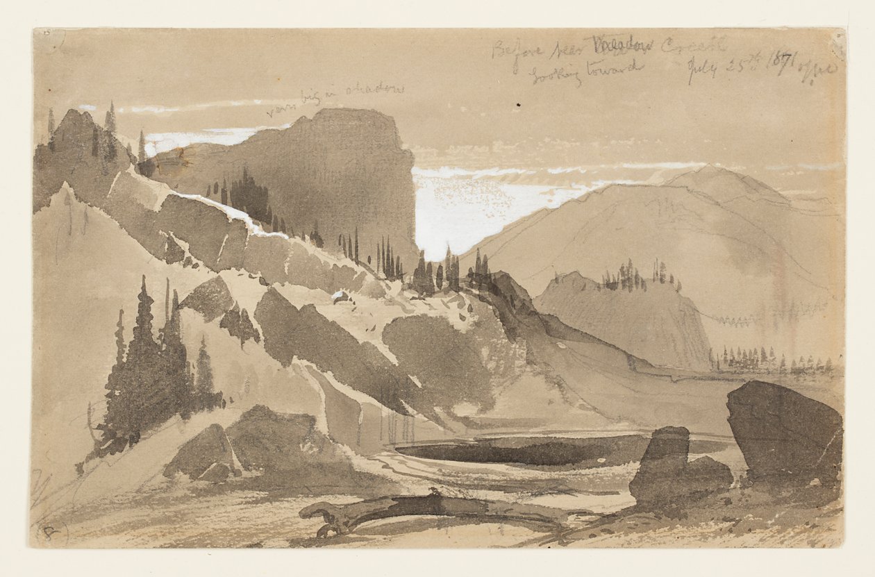 Cerca de Meadow Creek, Utah de Thomas Moran