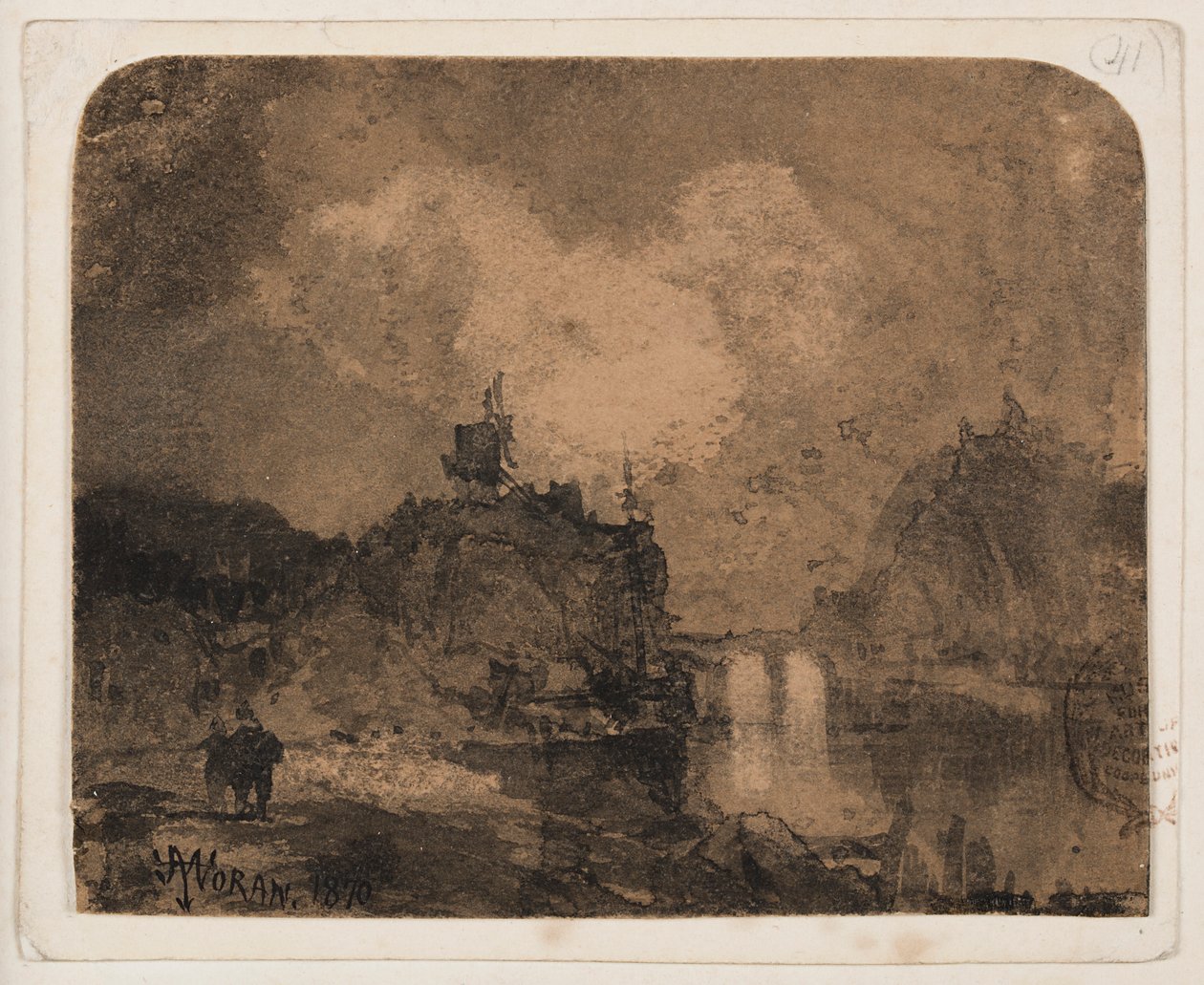 Escena del río, Gran Cañón, Colorado de Thomas Moran
