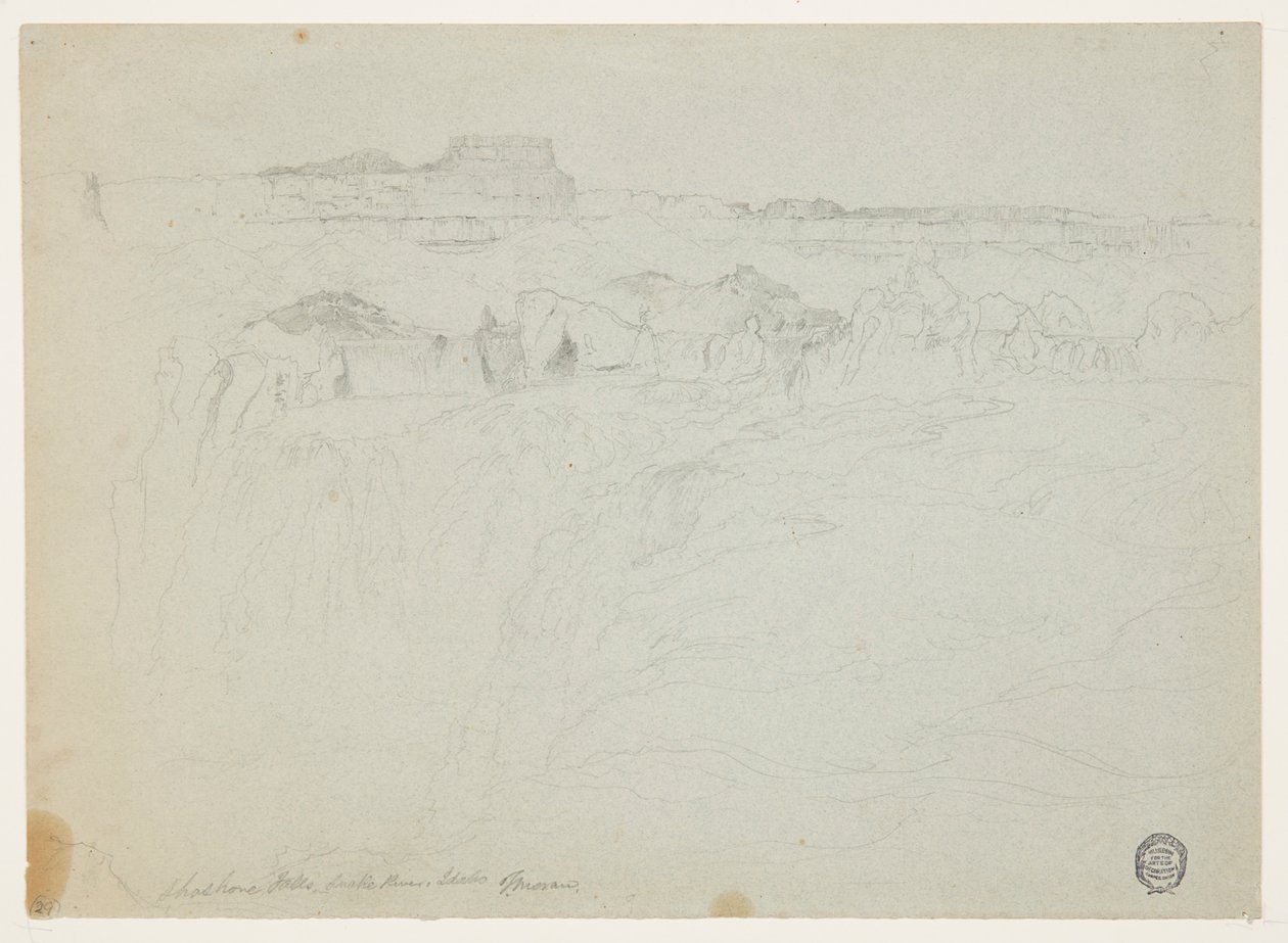 Cataratas Shoshone, río Snake, Idaho de Thomas Moran
