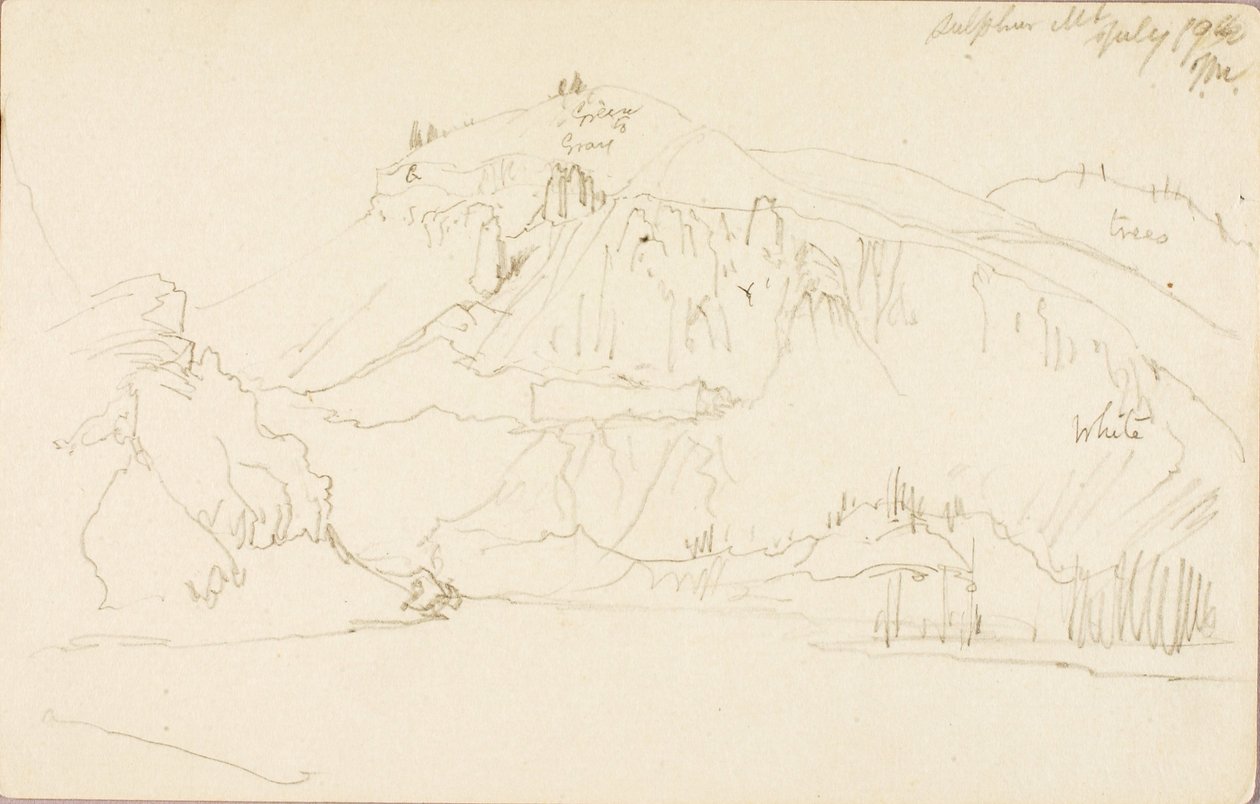 Montaña de azufre de Thomas Moran