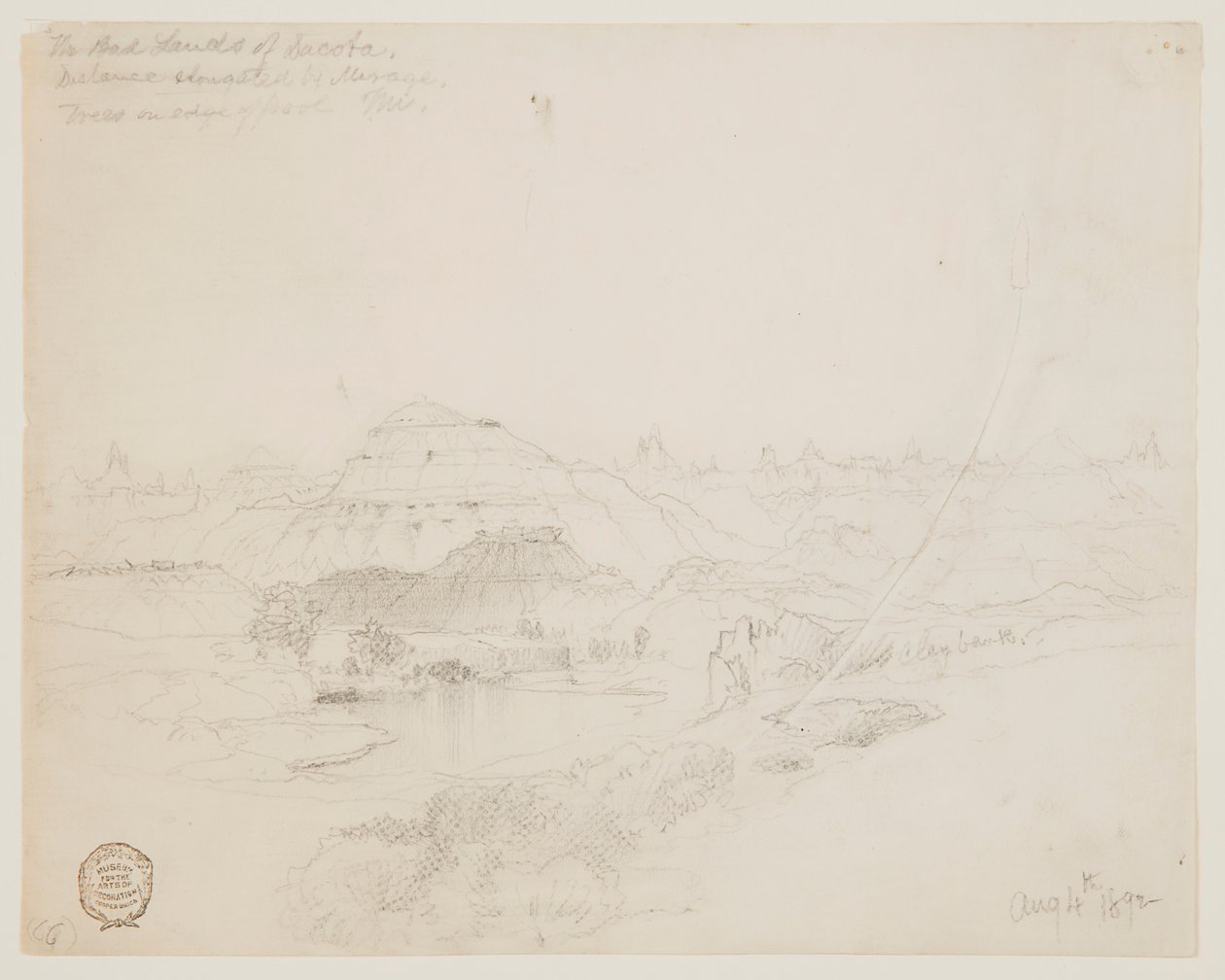 Las tierras malas de Dakota de Thomas Moran
