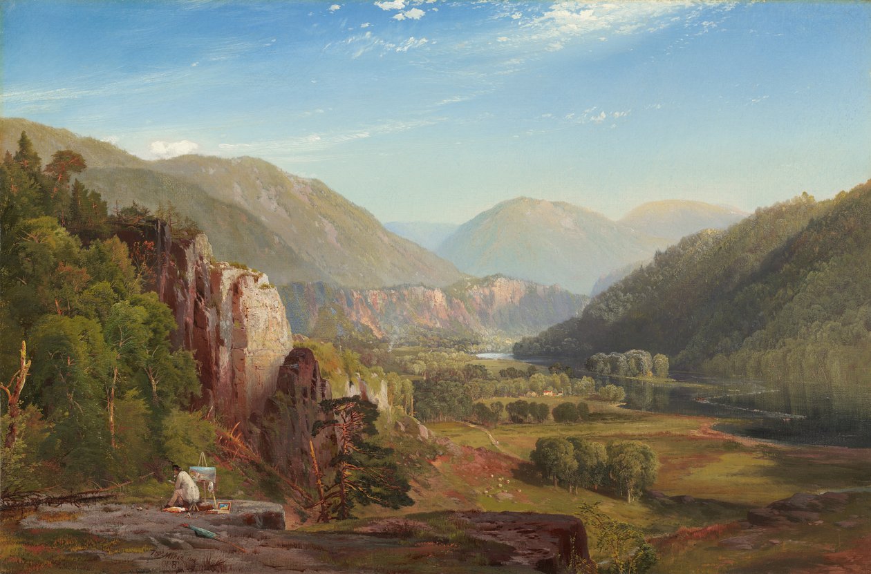 El Juniata, atardecer, 1864 de Thomas Moran