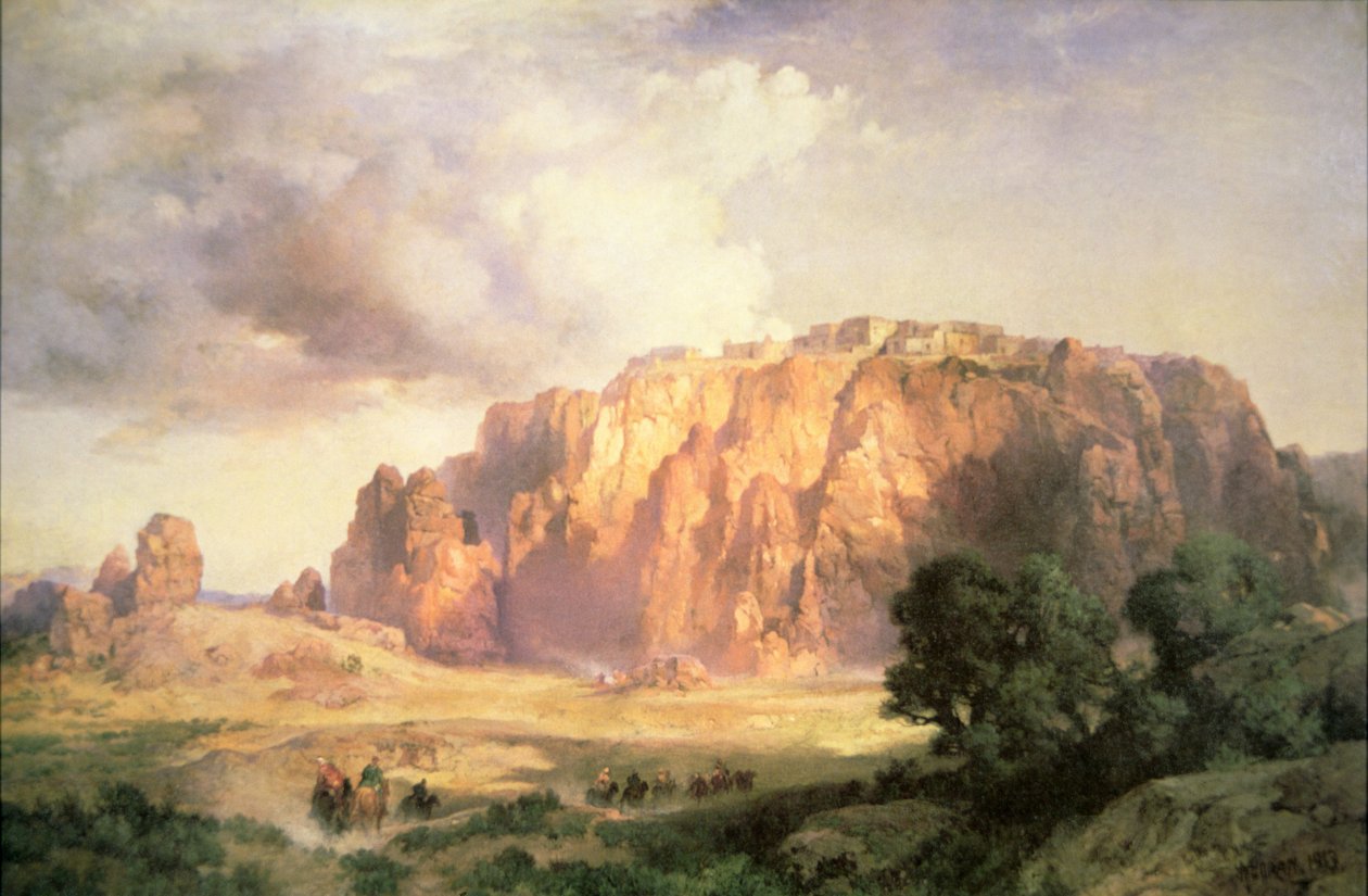 El Pueblo de Acoma, Nuevo México de Thomas Moran