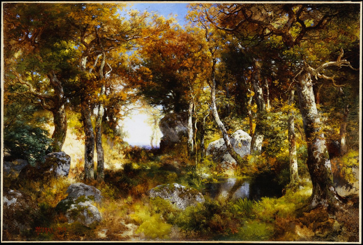 La Piscina del Bosque de Thomas Moran