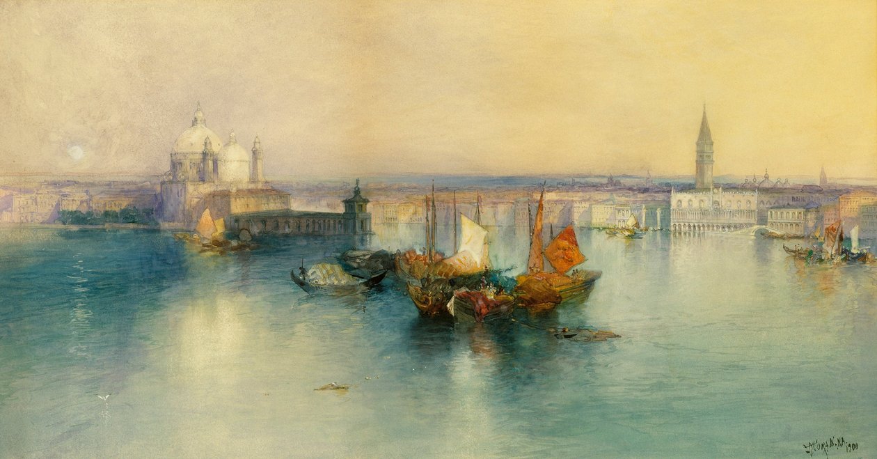 Venecia desde la Torre de San Giorgio de Thomas Moran