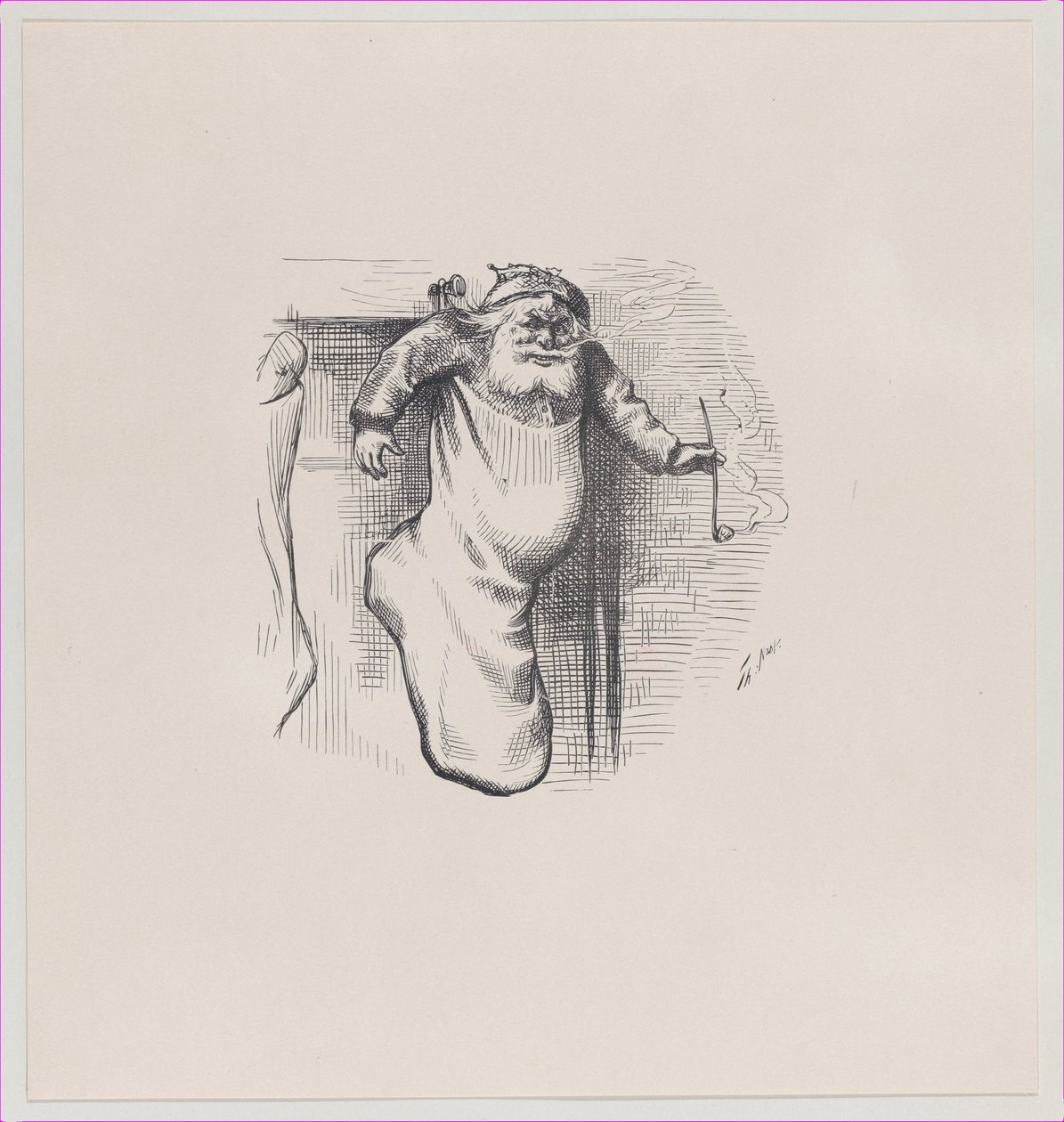 Un calcetín lleno, 4 de enero de 1879 de Thomas Nast