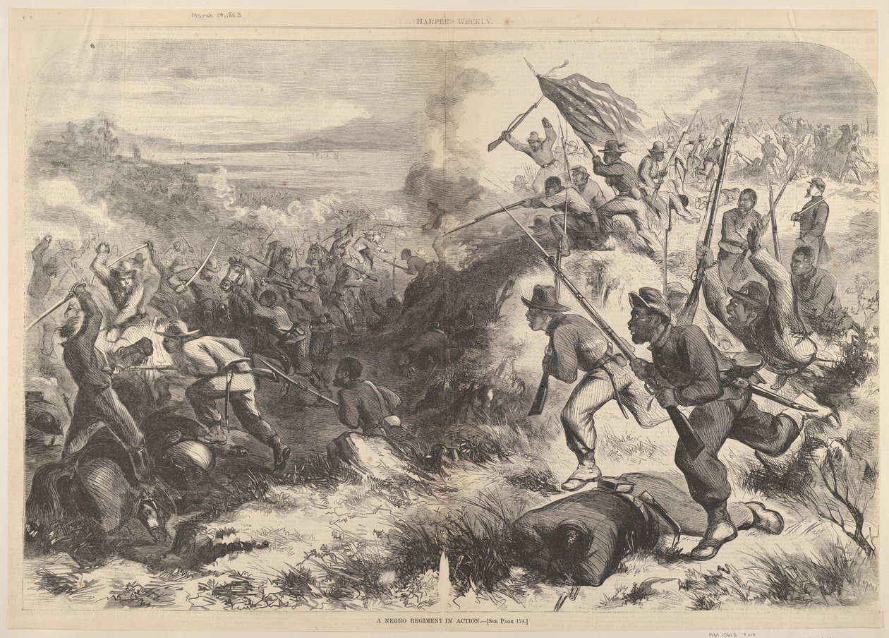 Un regimiento negro en acción, de Harper