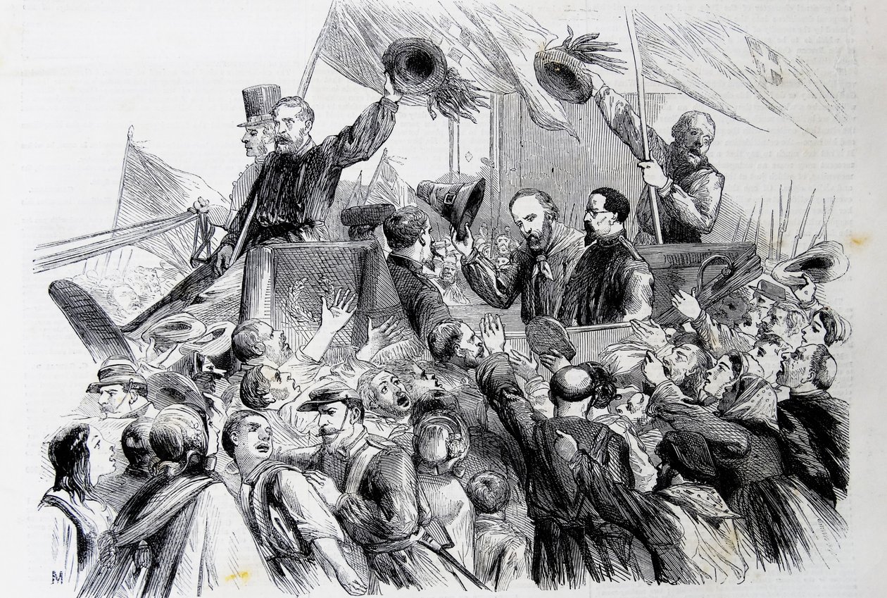 La entrada de Garibaldi en Nápoles, 1860 de Thomas Nast