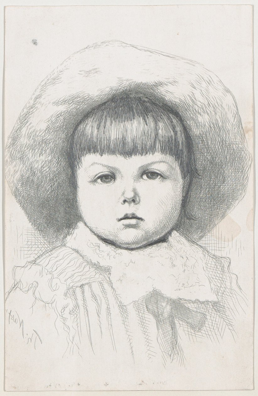 Retrato de un Niño Cyril Nast, después de 1879 de Thomas Nast