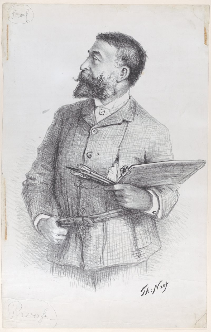 Retrato del artista de Thomas Nast