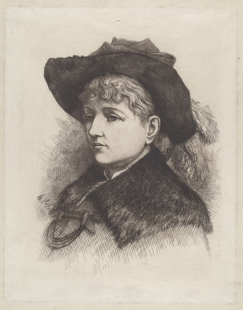Retrato de la esposa del artista, Sarah Edwards Nast de Thomas Nast