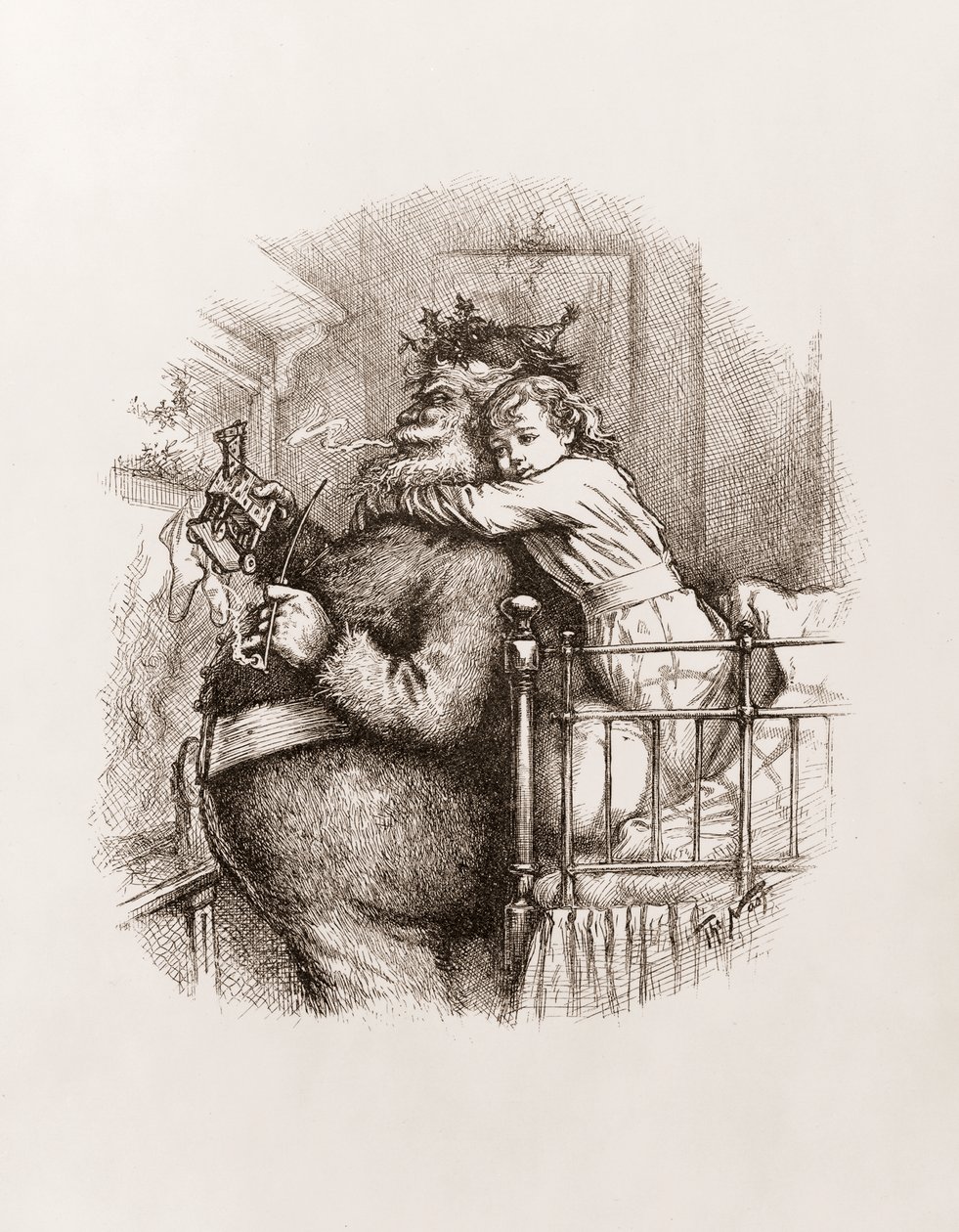 Santa Claus por Thomas Nast, c.1892 de Thomas Nast